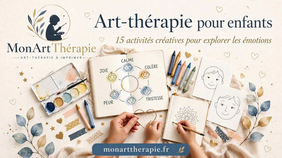 Art-thérapie pour enfants : 15 activités créatives autour des émotions