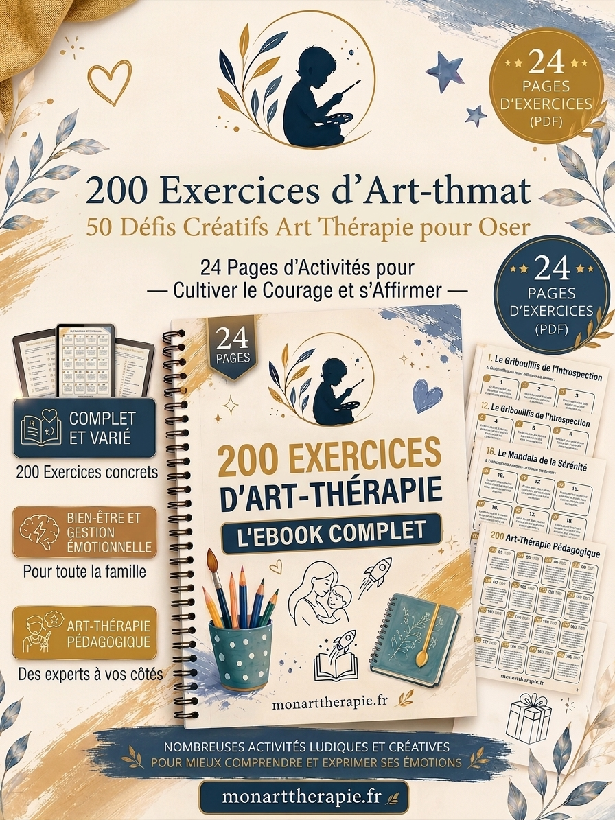200 Art Therapy Exercise Worksheets