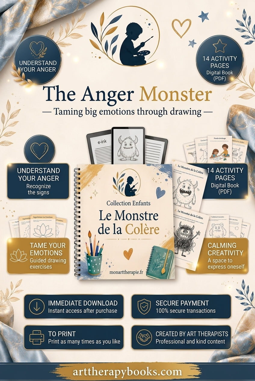 Anger Monster – Art Therapy Ebook to Tame Your Emotions Starting Today