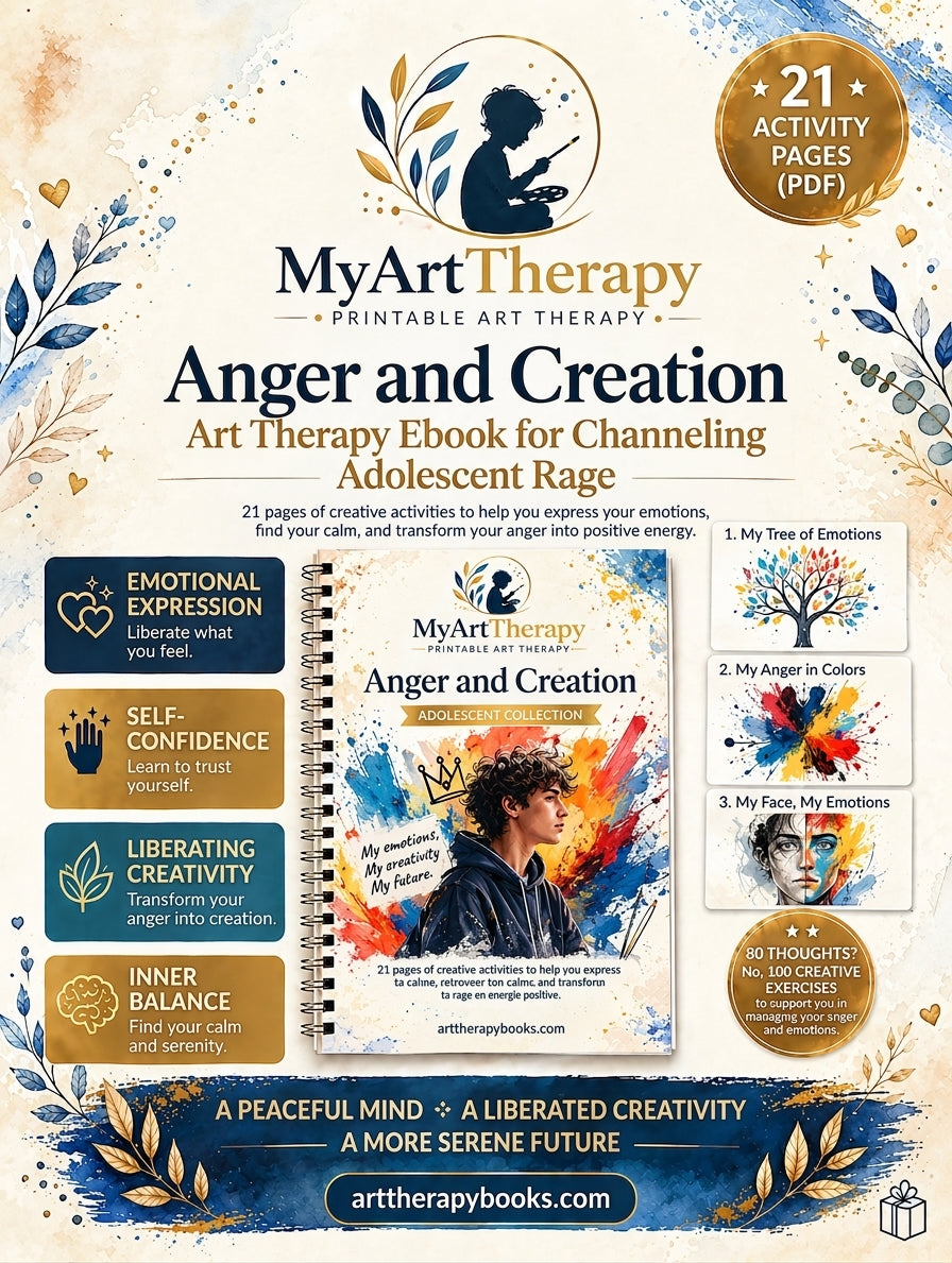 Colère & Création – Ebook d'art-thérapie pour canaliser la rage adolescente