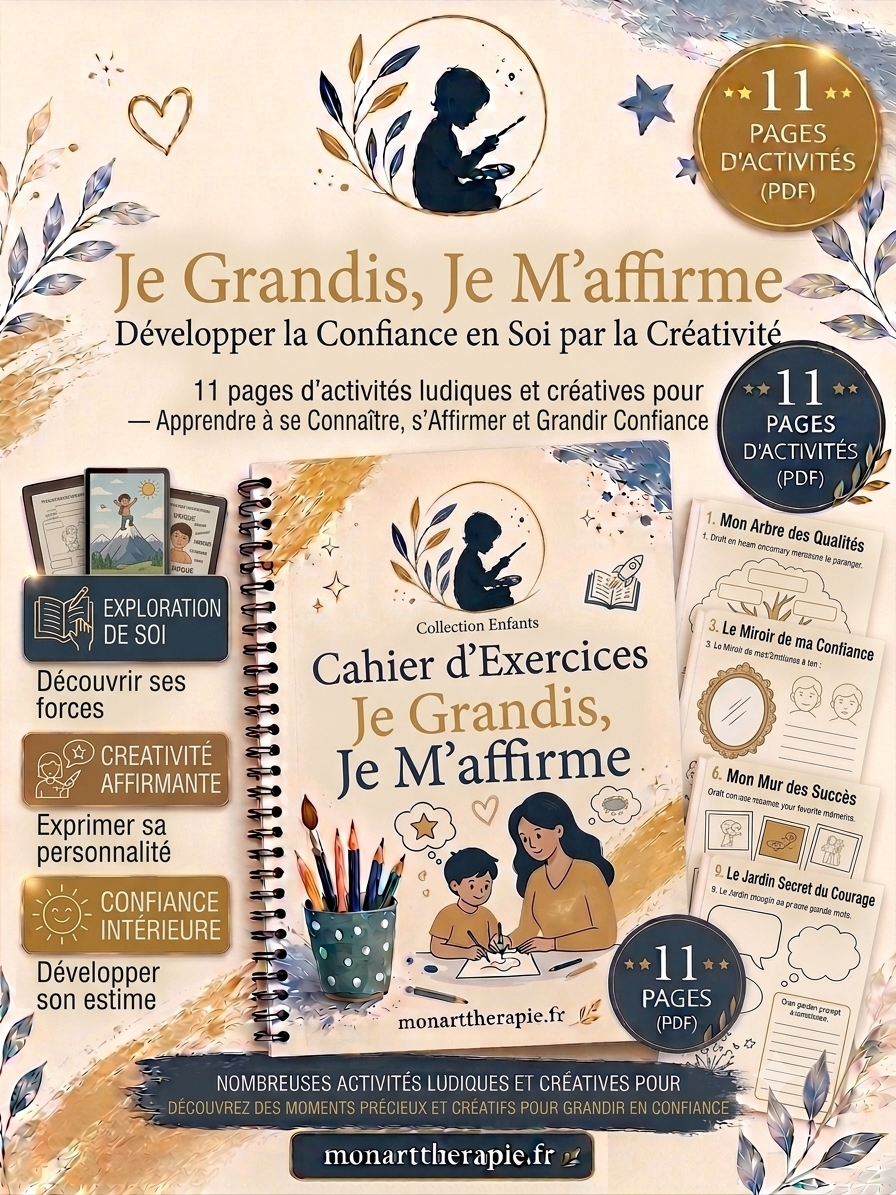 Je Grandis, Je M'affirme – Ebook Art Thérapie pour Développer la Confiance en Soi par la Créativité