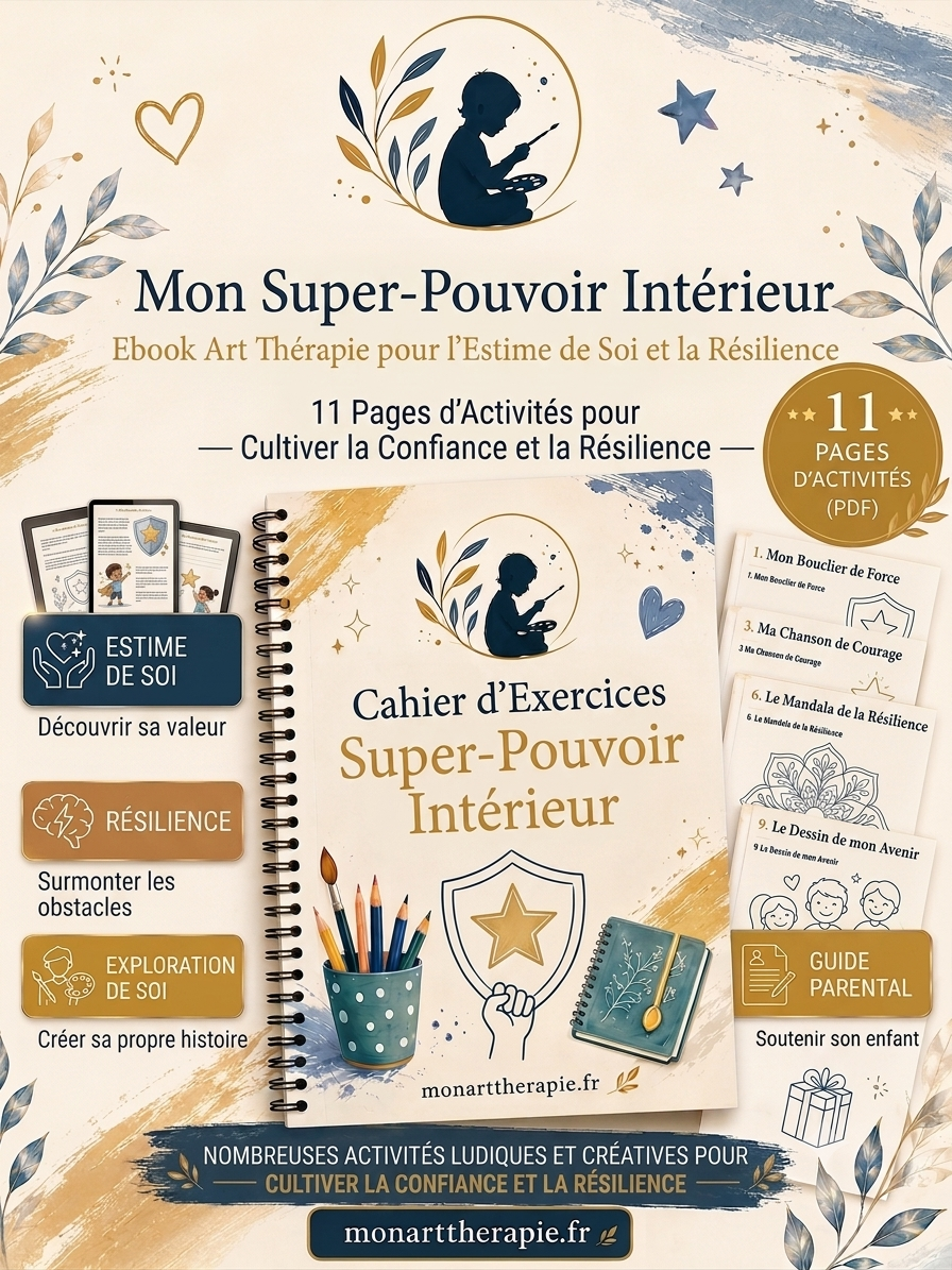 Mon Super-Pouvoir Intérieur – Ebook Art Thérapie pour l'Estime de Soi et la Résilience