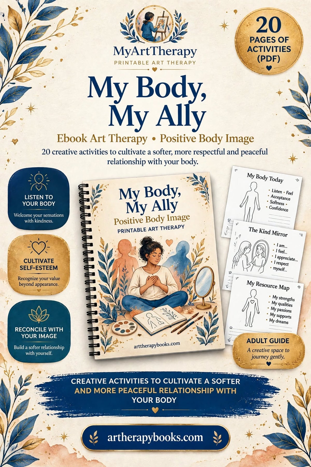 My Body, My Ally – Art Therapy E-book, Positive Body Image