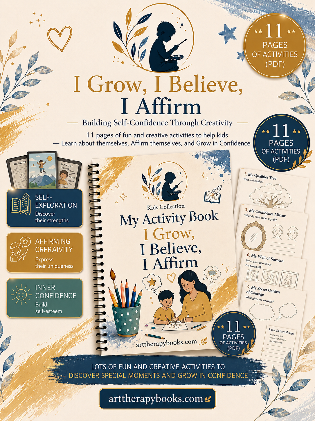 My Inner Superpower – Art Therapy Ebook for Self-Esteem and Resilience