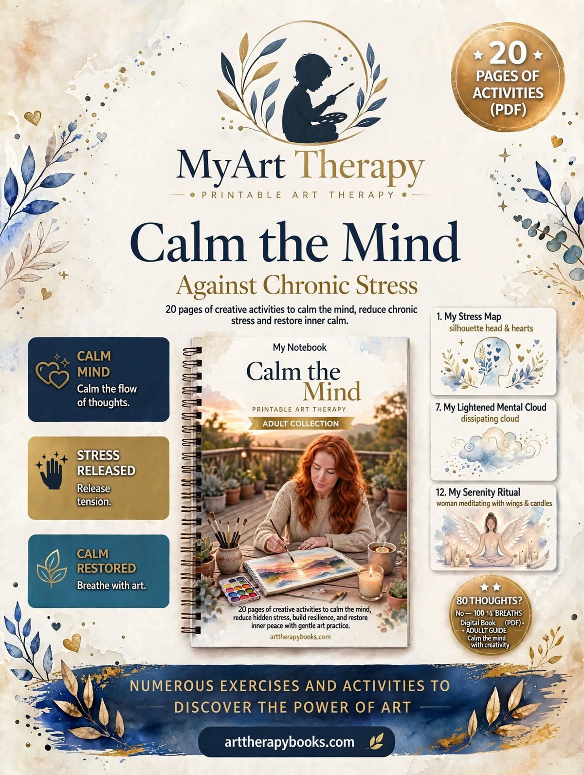 Soothing the Mind – Art Therapy Ebook for Chronic Stress