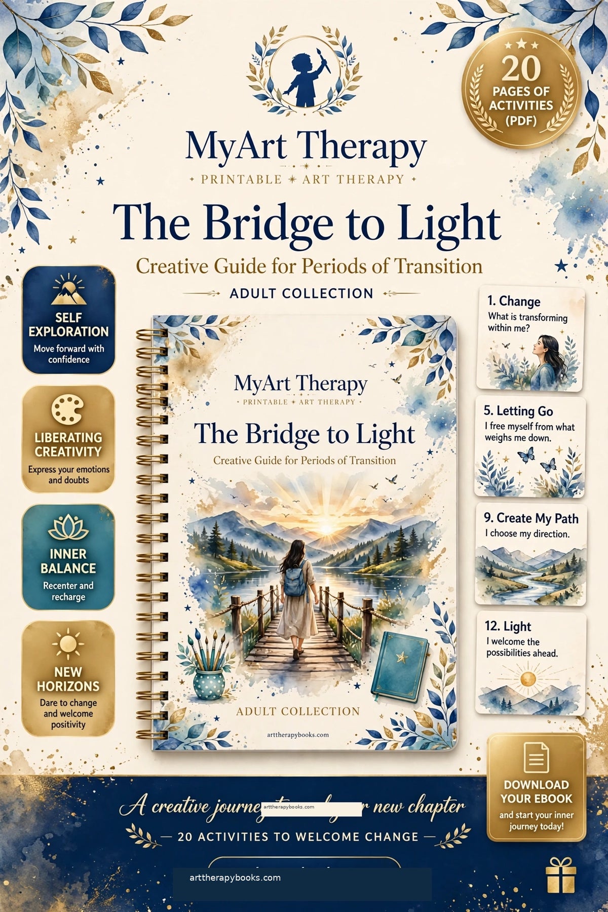 The Bridge to the Light – Art Therapy Ebook, A Creative Guide for Times of Transition